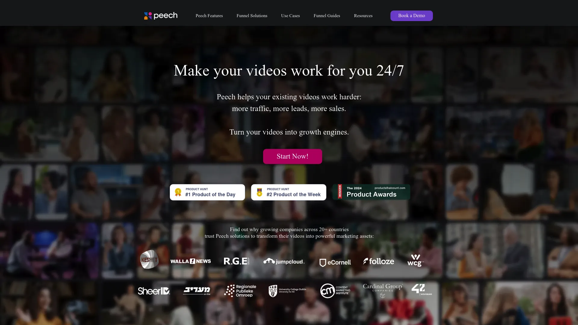 Peech AI enterprise video repurposing platform