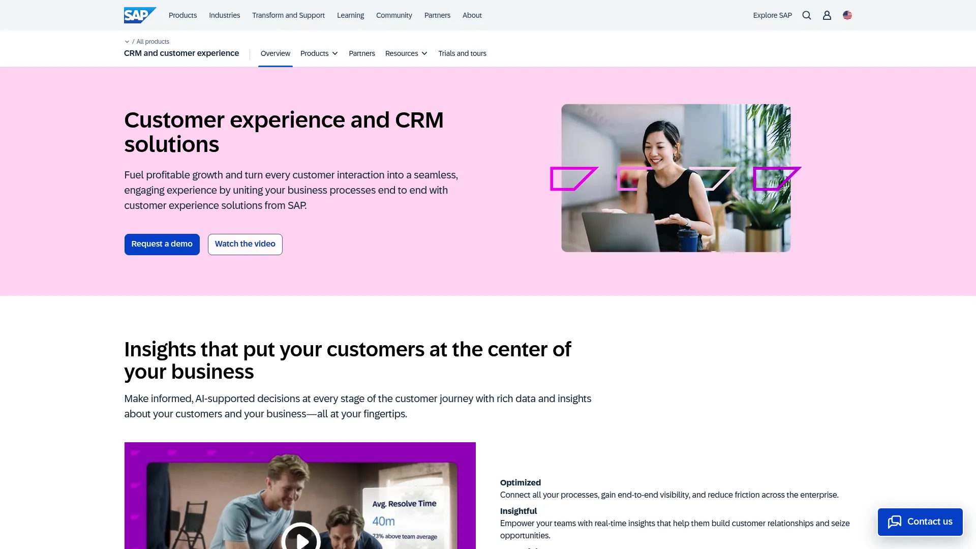 SAP CRM enterprise business integration platform