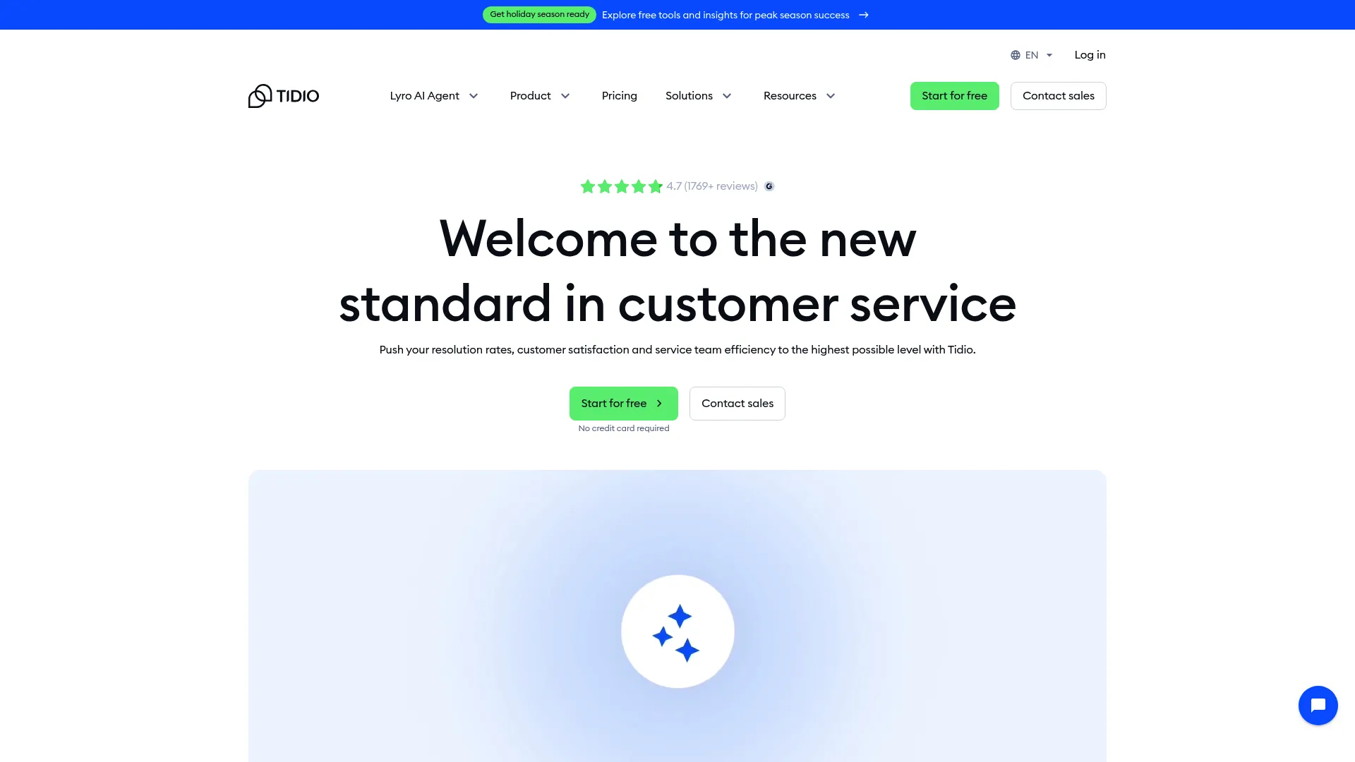 Tidio customer engagement platform dashboard