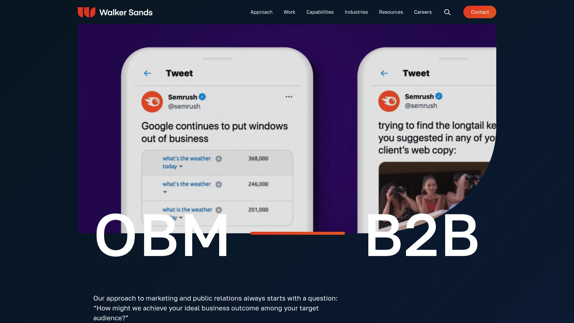 screenshot of walkersands.com