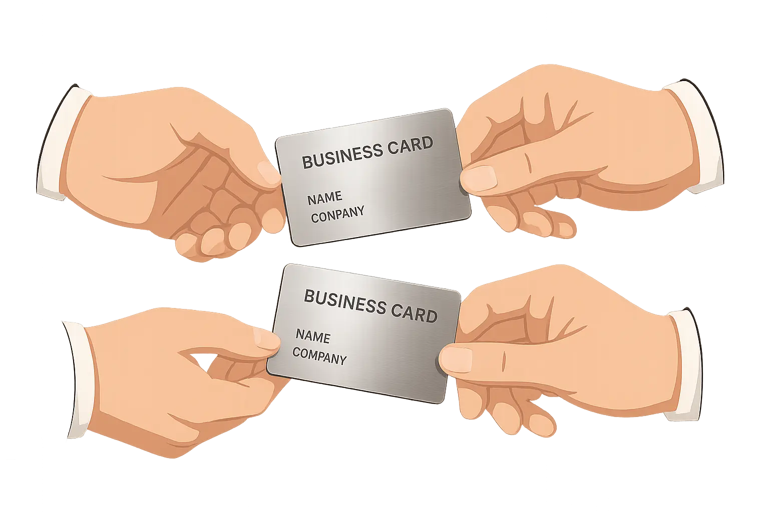 Business networking with premium metal cards