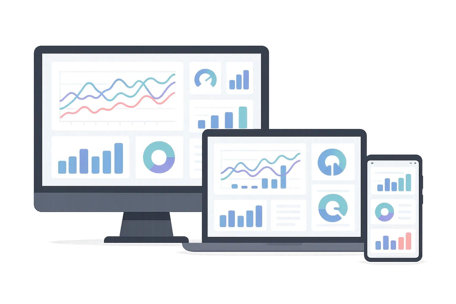 Real-time business dashboard with mobile optimization