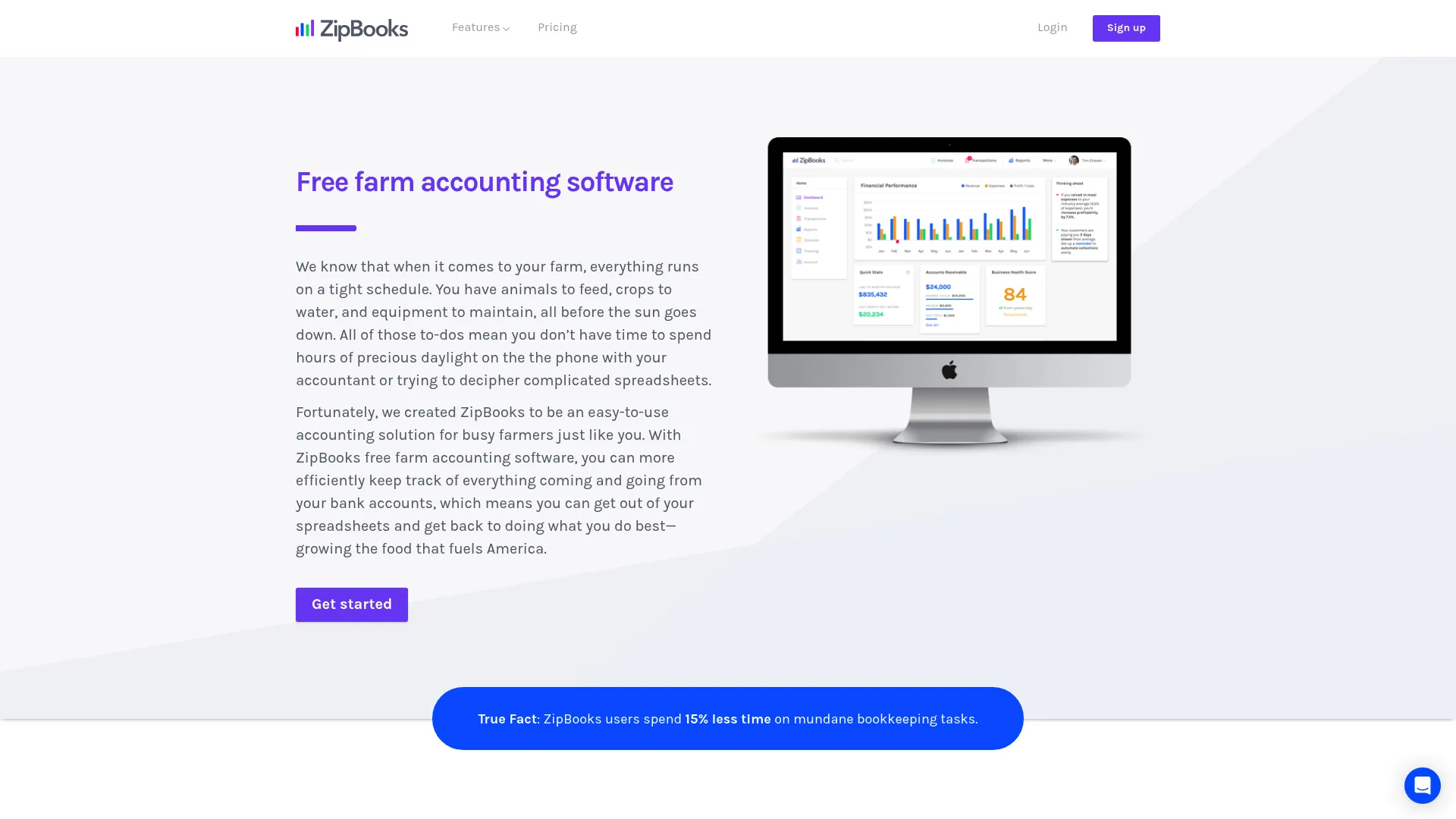 ZipBooks Dashboard