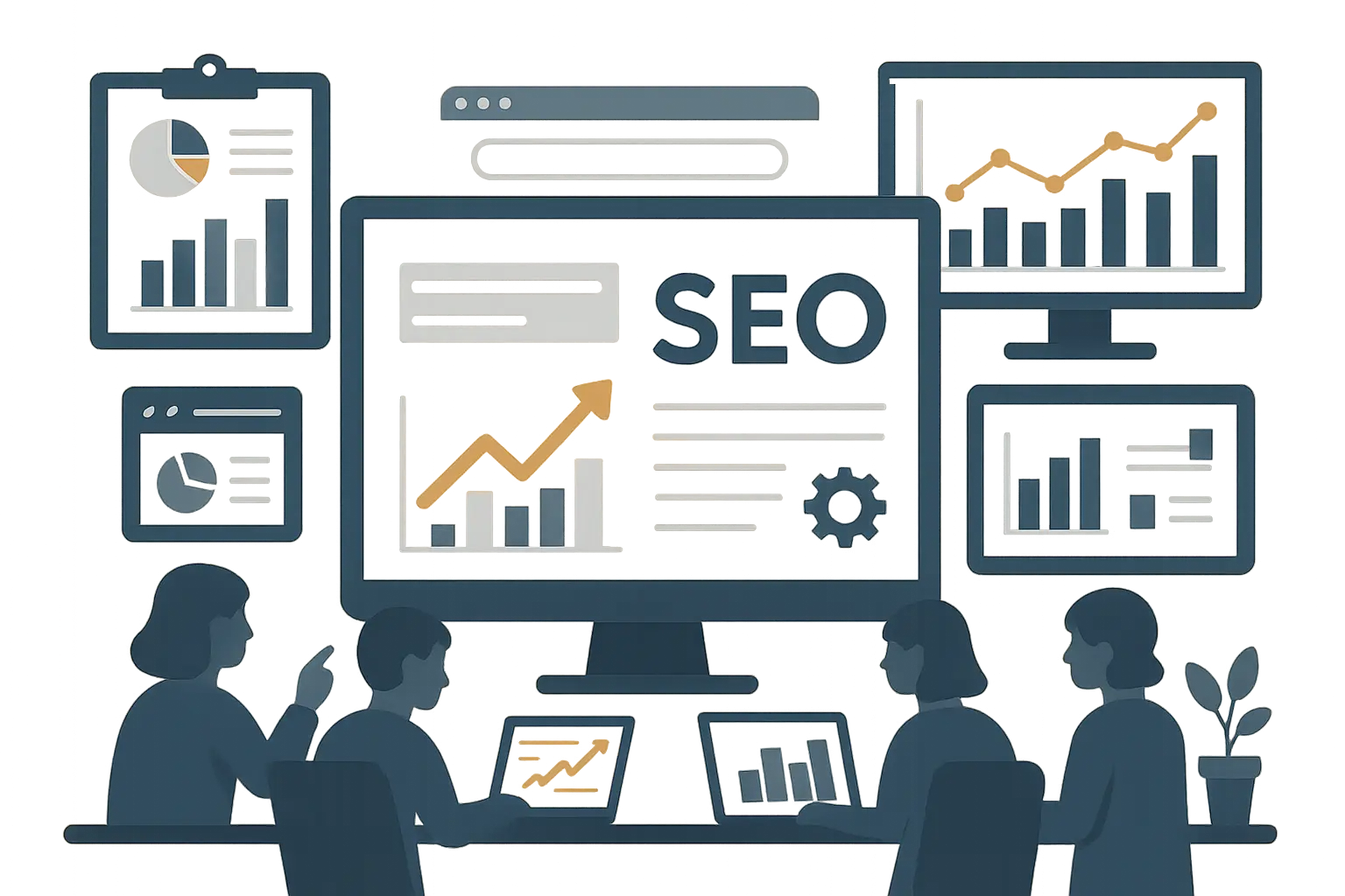 The Marketing Agency dashboard showing SEO performance metrics