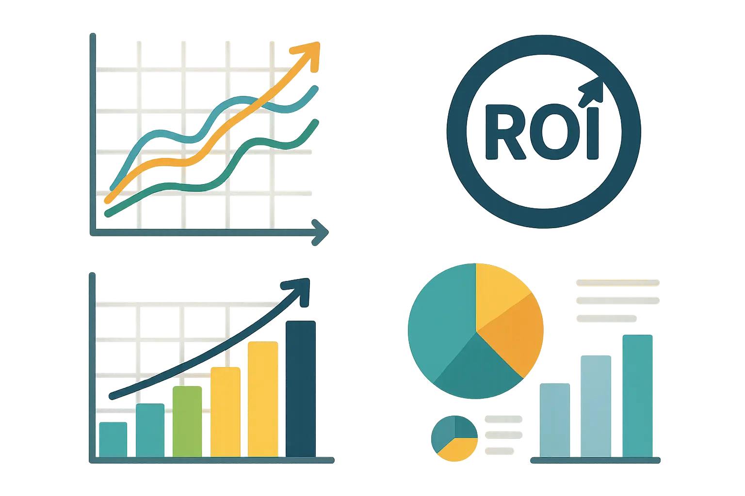 Predictive ROI modeling visualization
