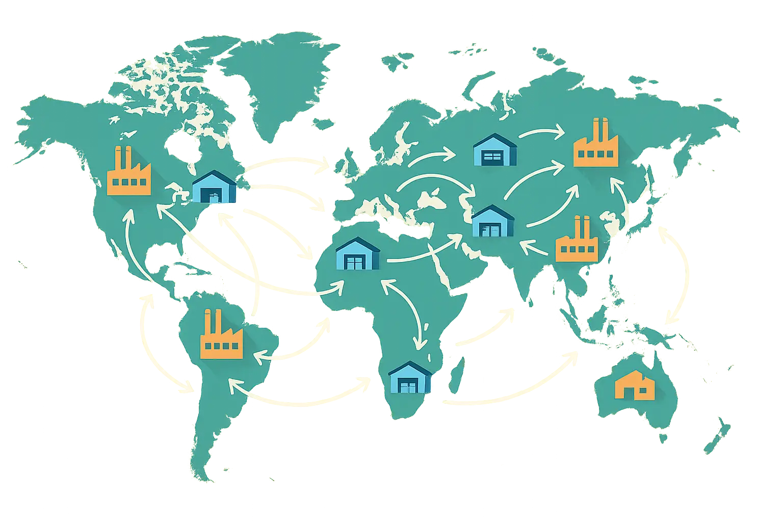 GM global operations supply chain network