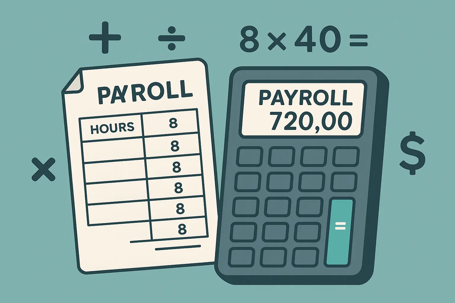 Automated timecard calculation system interface
