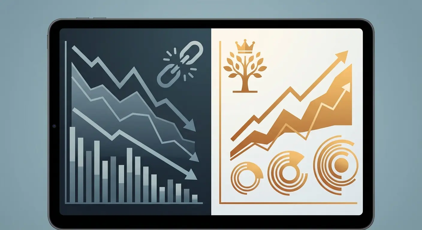 Answer engine visibility versus traditional traffic metrics