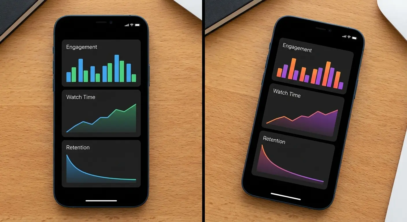 Instagram views data points visualization