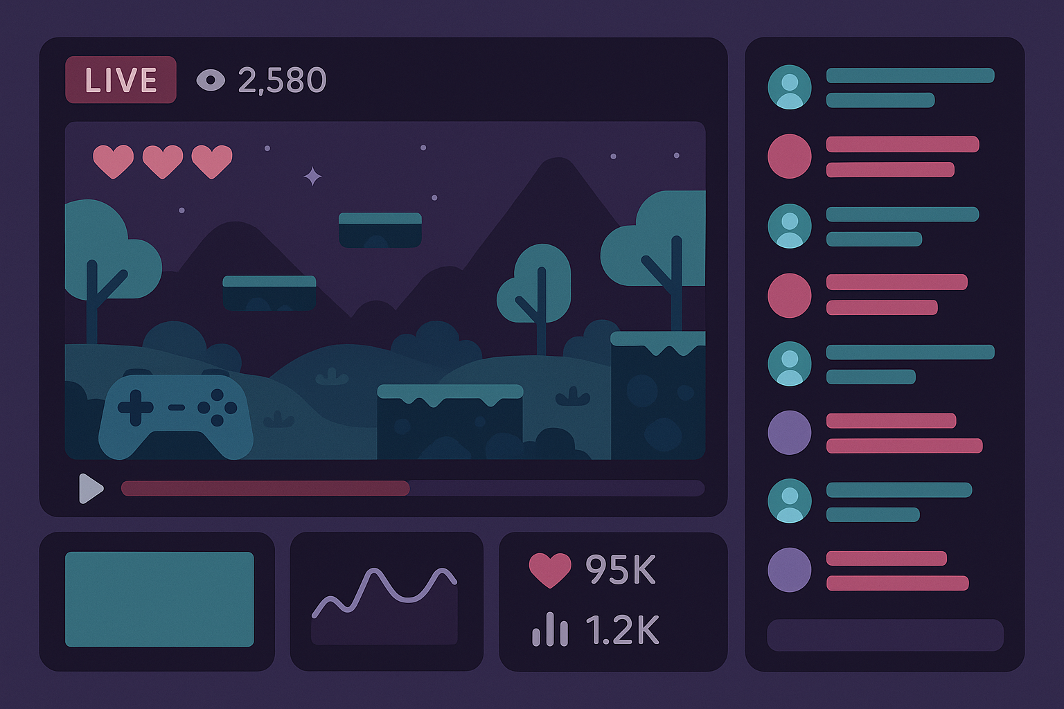 Gaming entertainment app community features