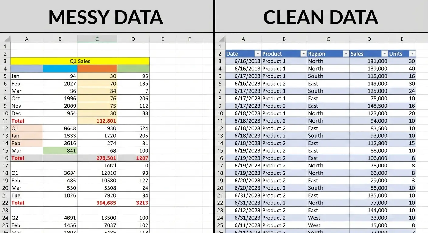 What your data should look like before you start