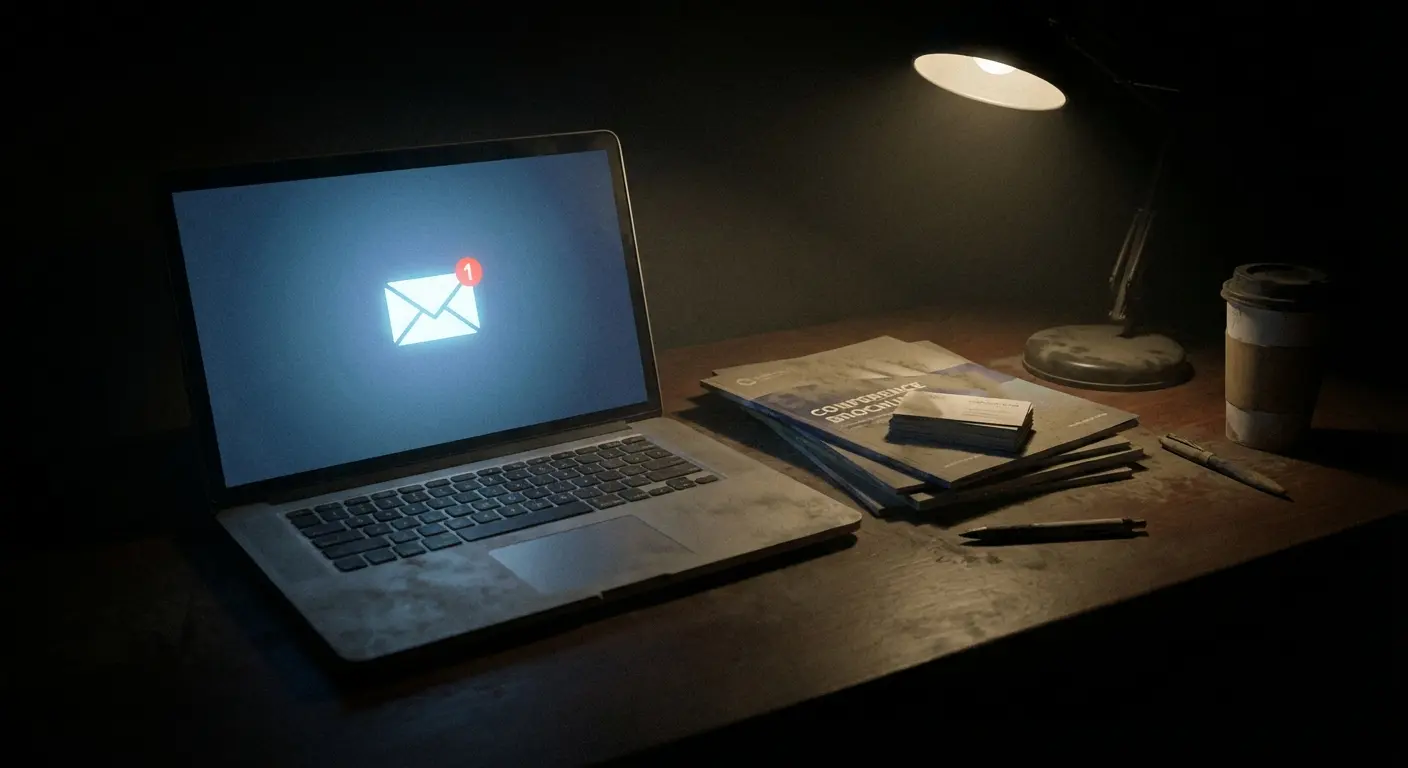 Post-conference follow-up workflow diagram