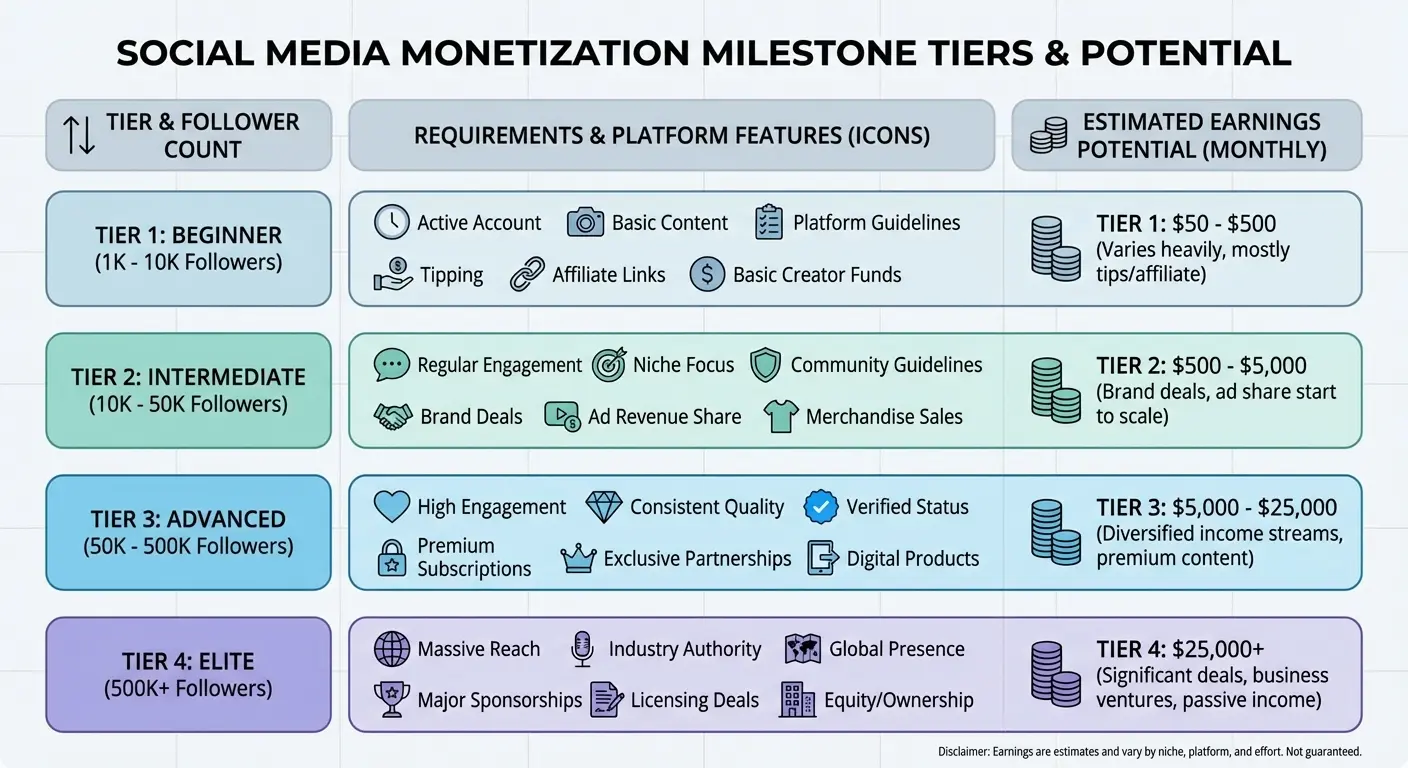 TikTok monetization eligibility requirements dashboard