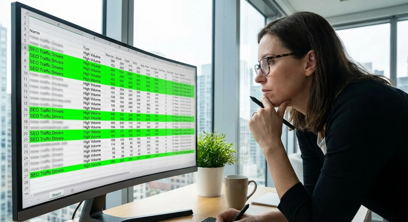 Top pages keyword ranking distribution