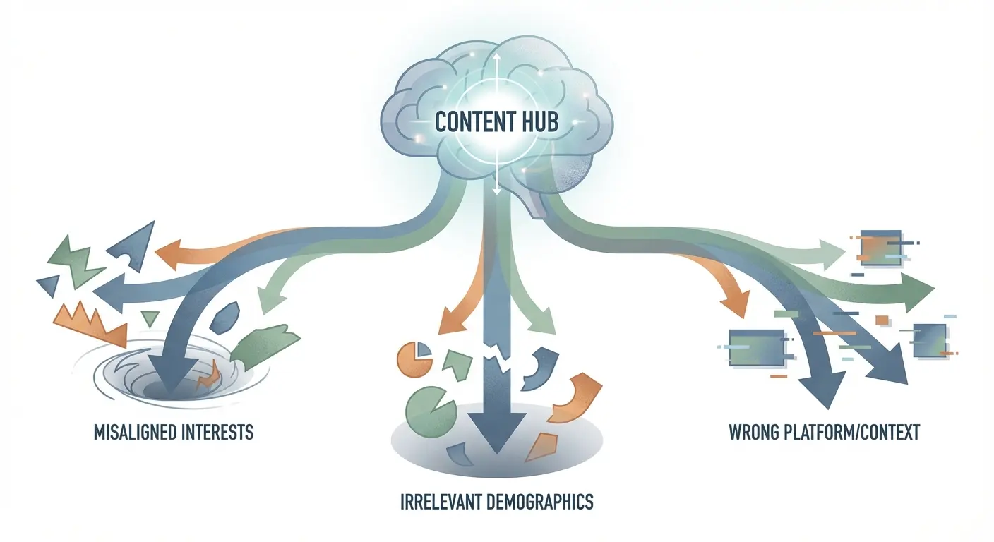 YouTube audience mismatch analytics visualization