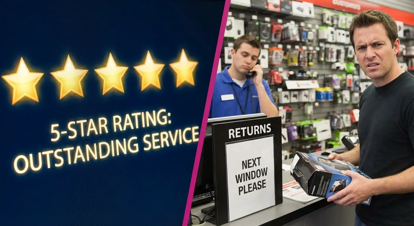 Dashboard showing misleading review metrics