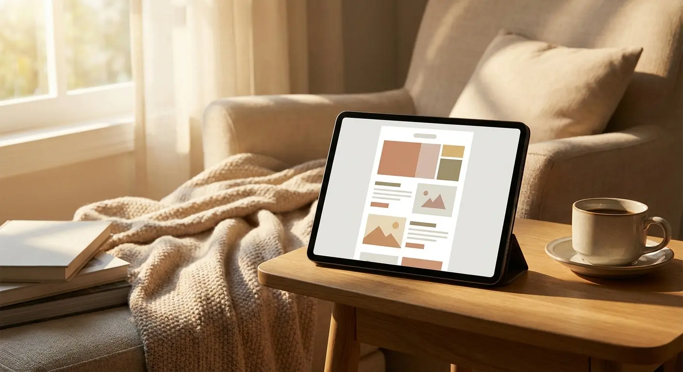 Email-focused personal website design