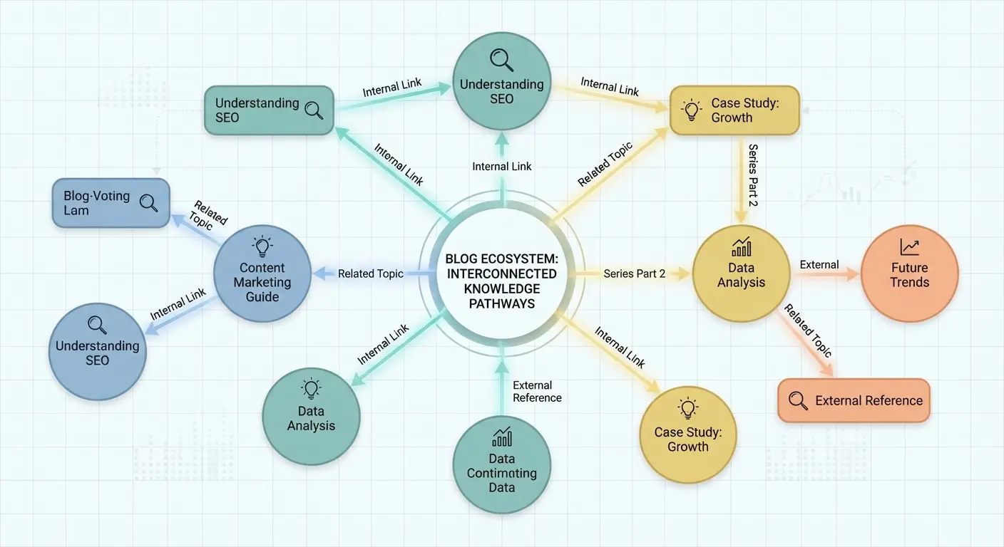 Internal linking strategy diagram