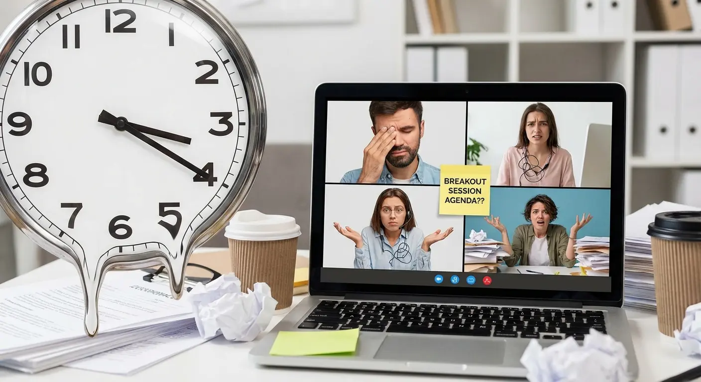 Participants in a Google Meet breakout room discussion