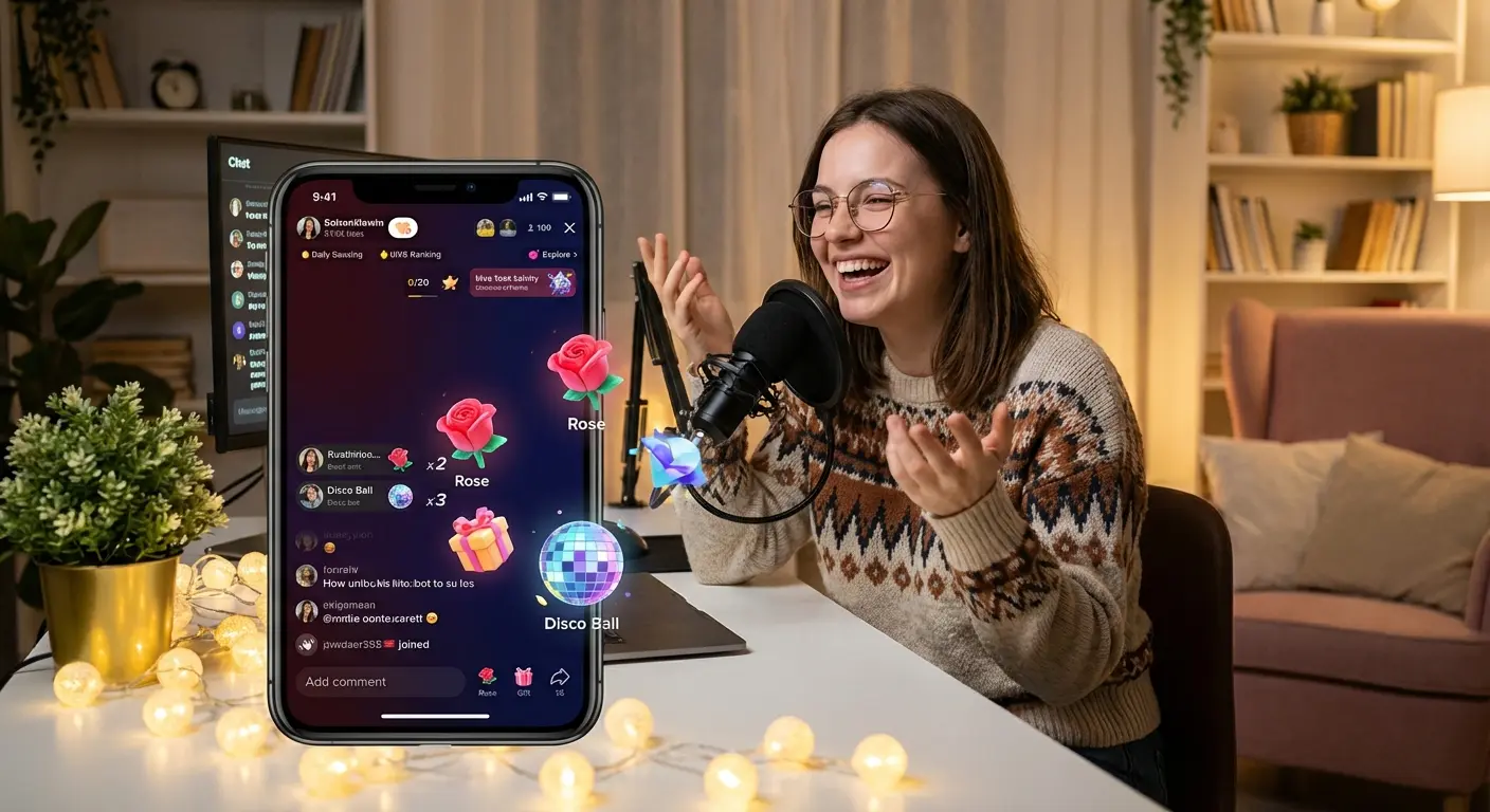 TikTok live streaming gifts and monetization