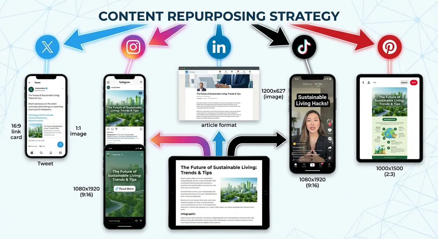 Cross-platform content distribution strategy