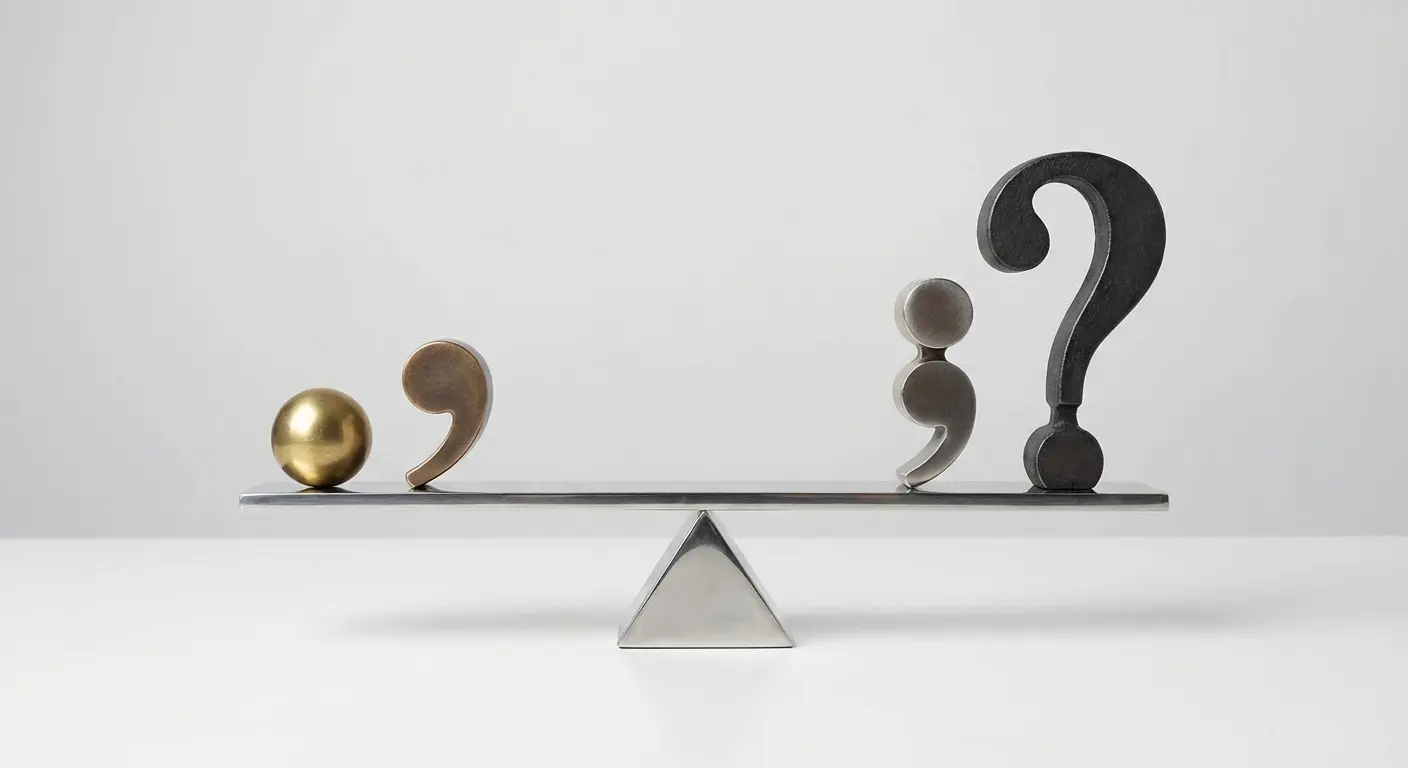 Punctuation marks comparison chart for writers