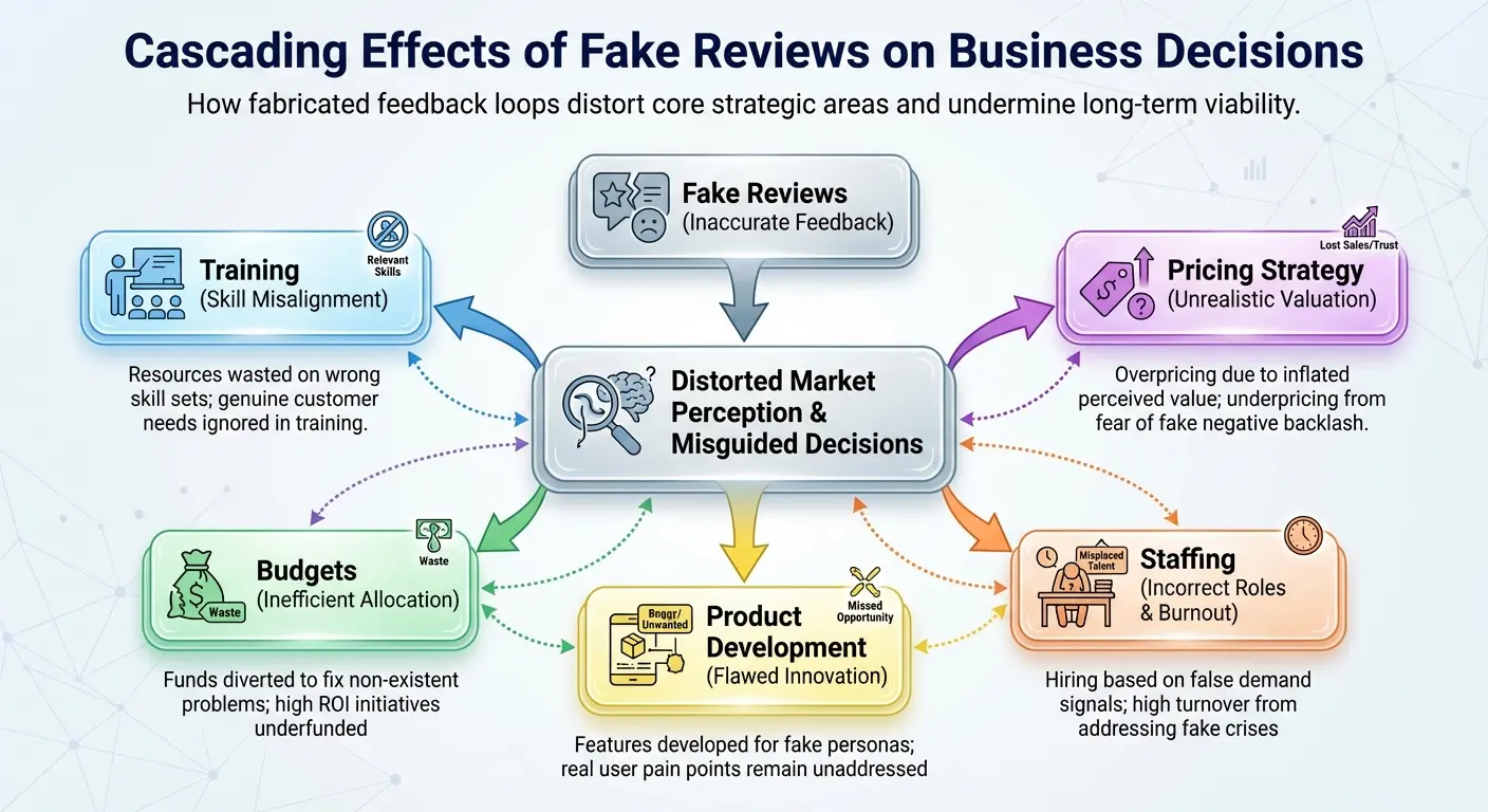 Business resource allocation chart with errors