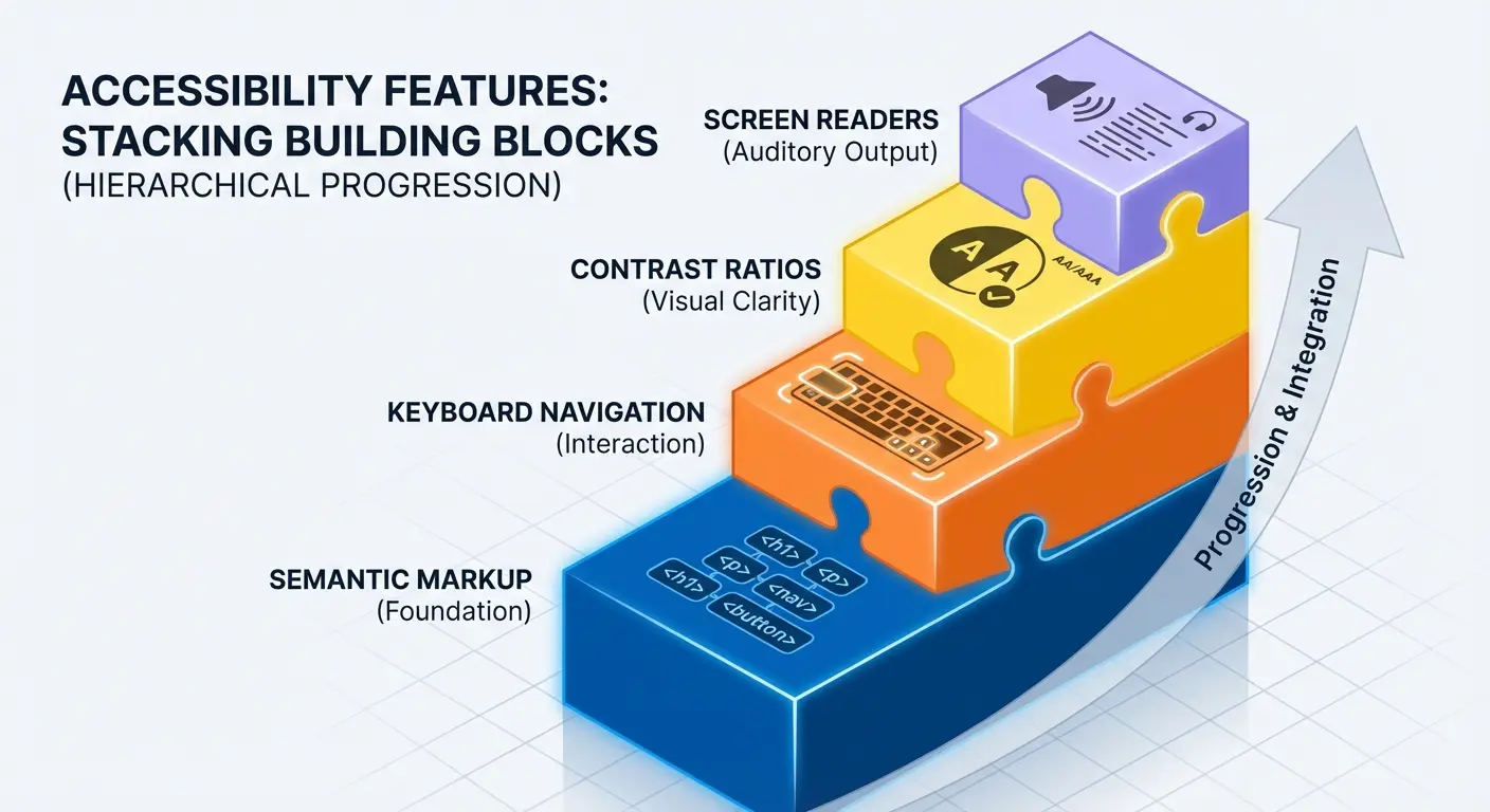 Web accessibility ranking factors showing compliance improvements