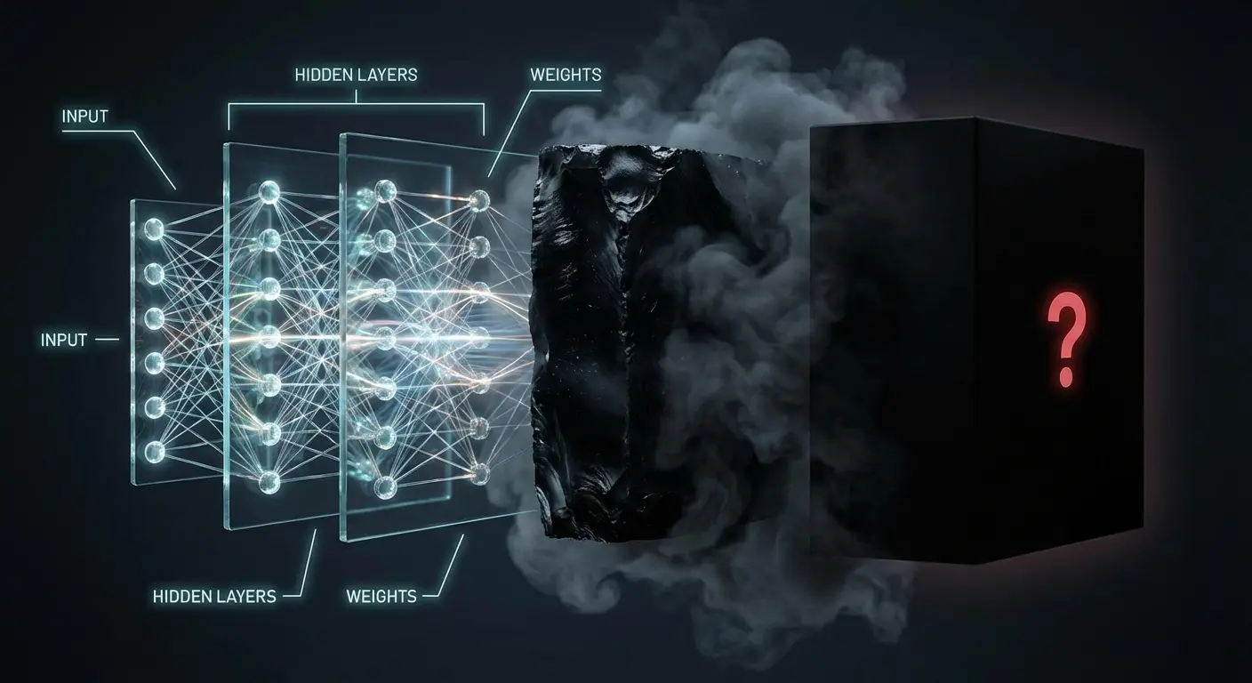 Neural network interpretability decline visualization