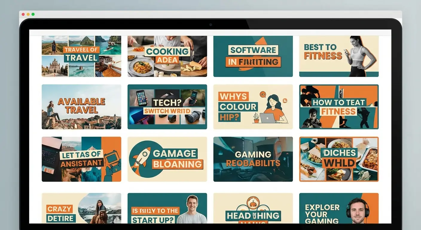YouTube thumbnail design consistency example