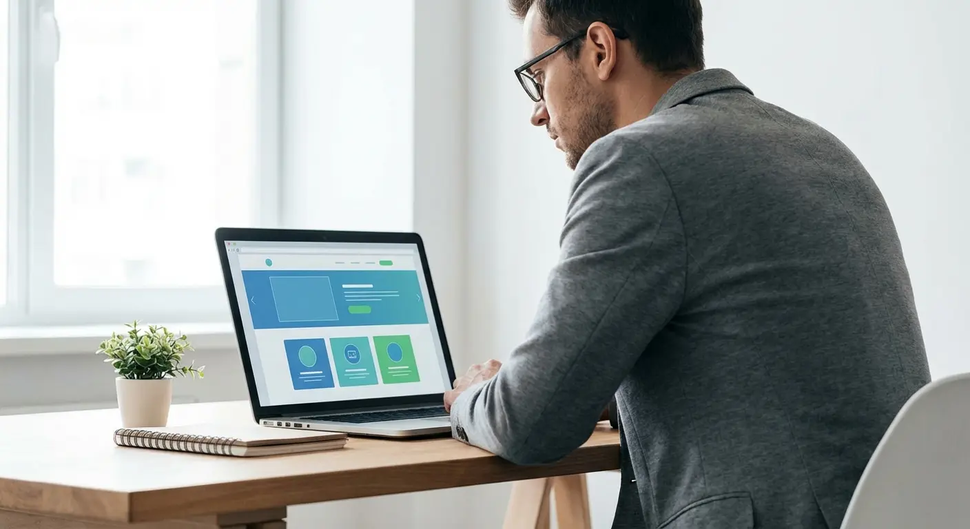 Strategic personal website design example