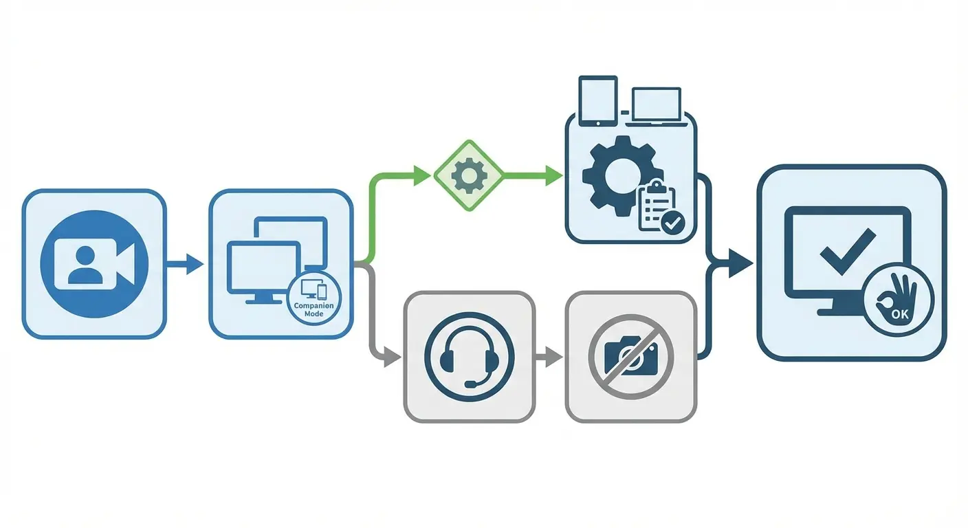 Pre-meeting setup checklist visual