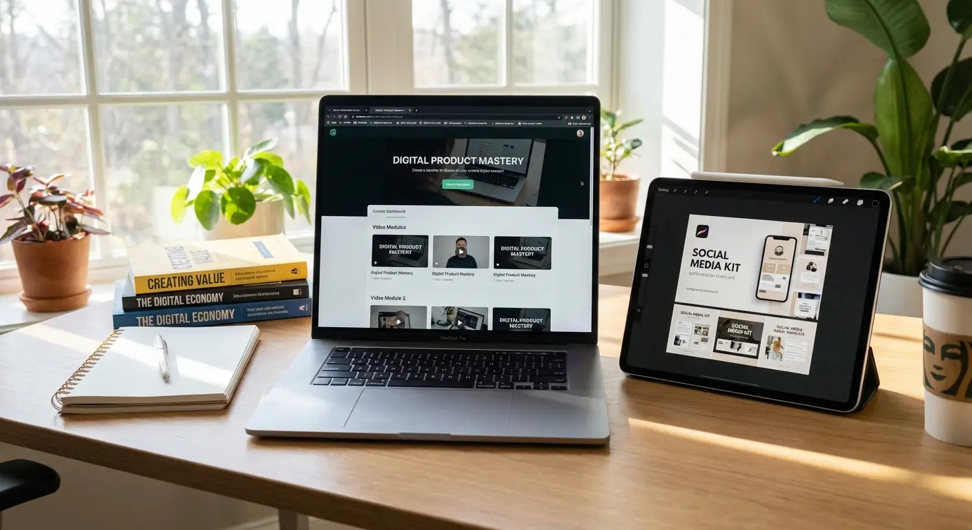 Creator selling digital products through TikTok marketing