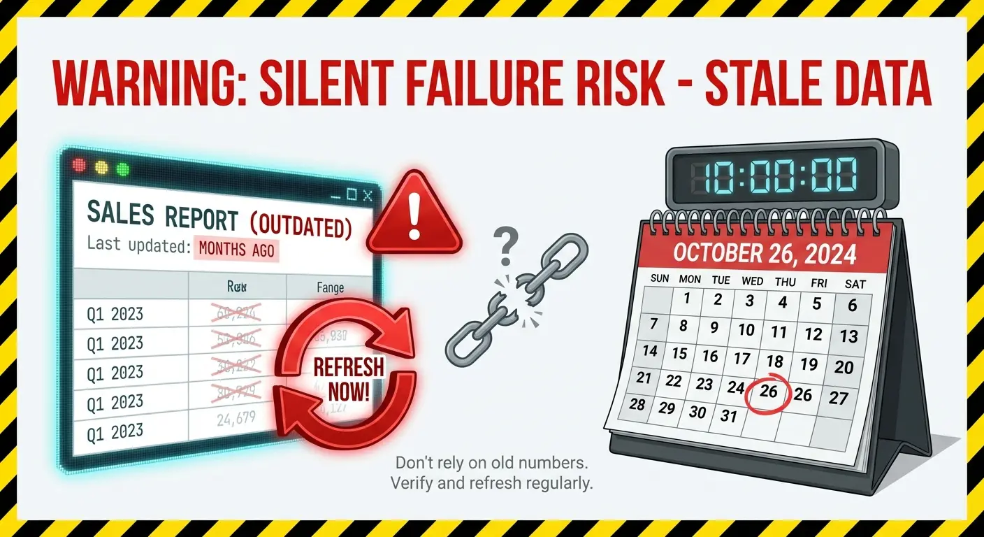 Pivot table refresh settings