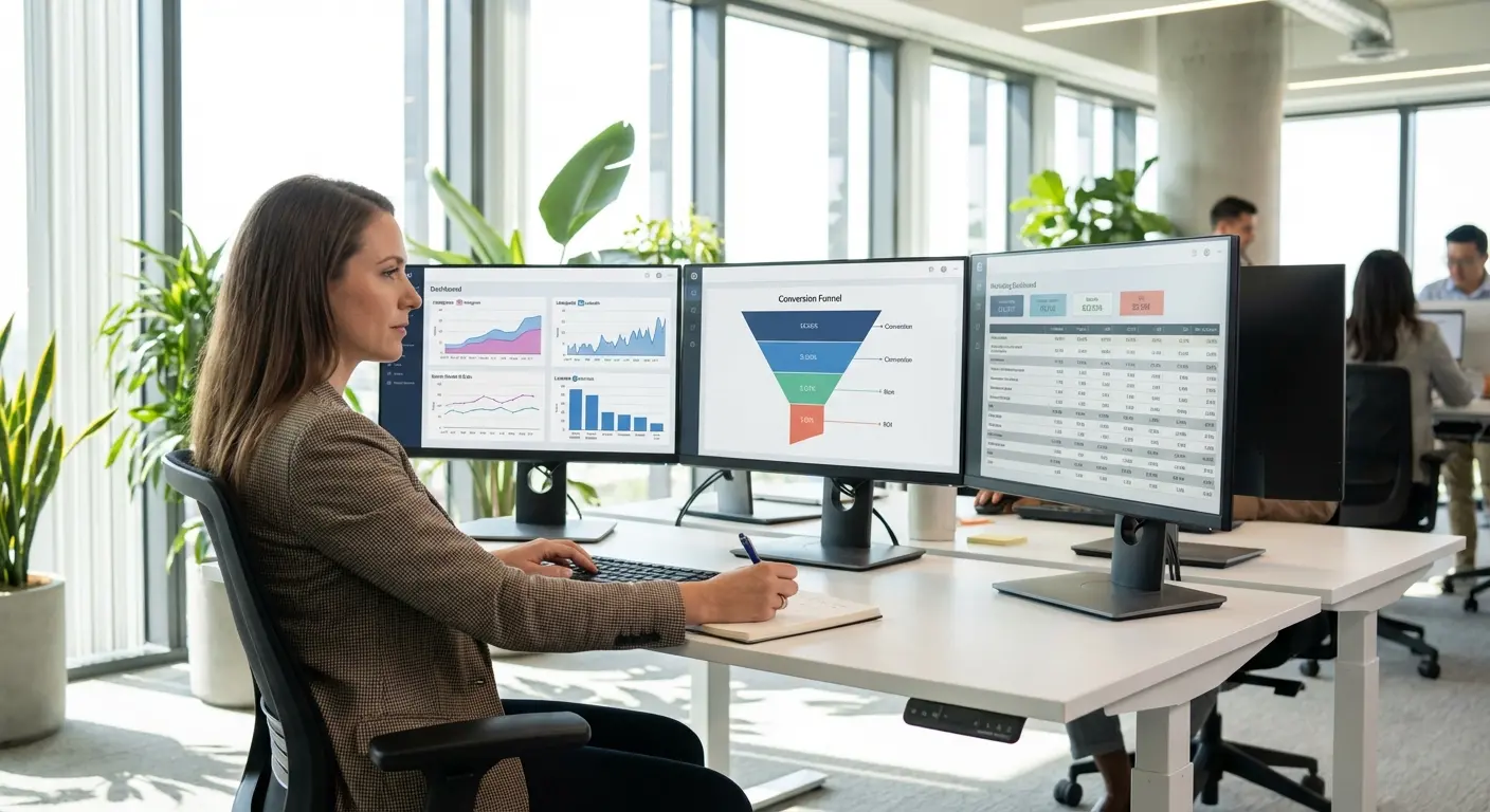 Social media search behavior statistics visualization