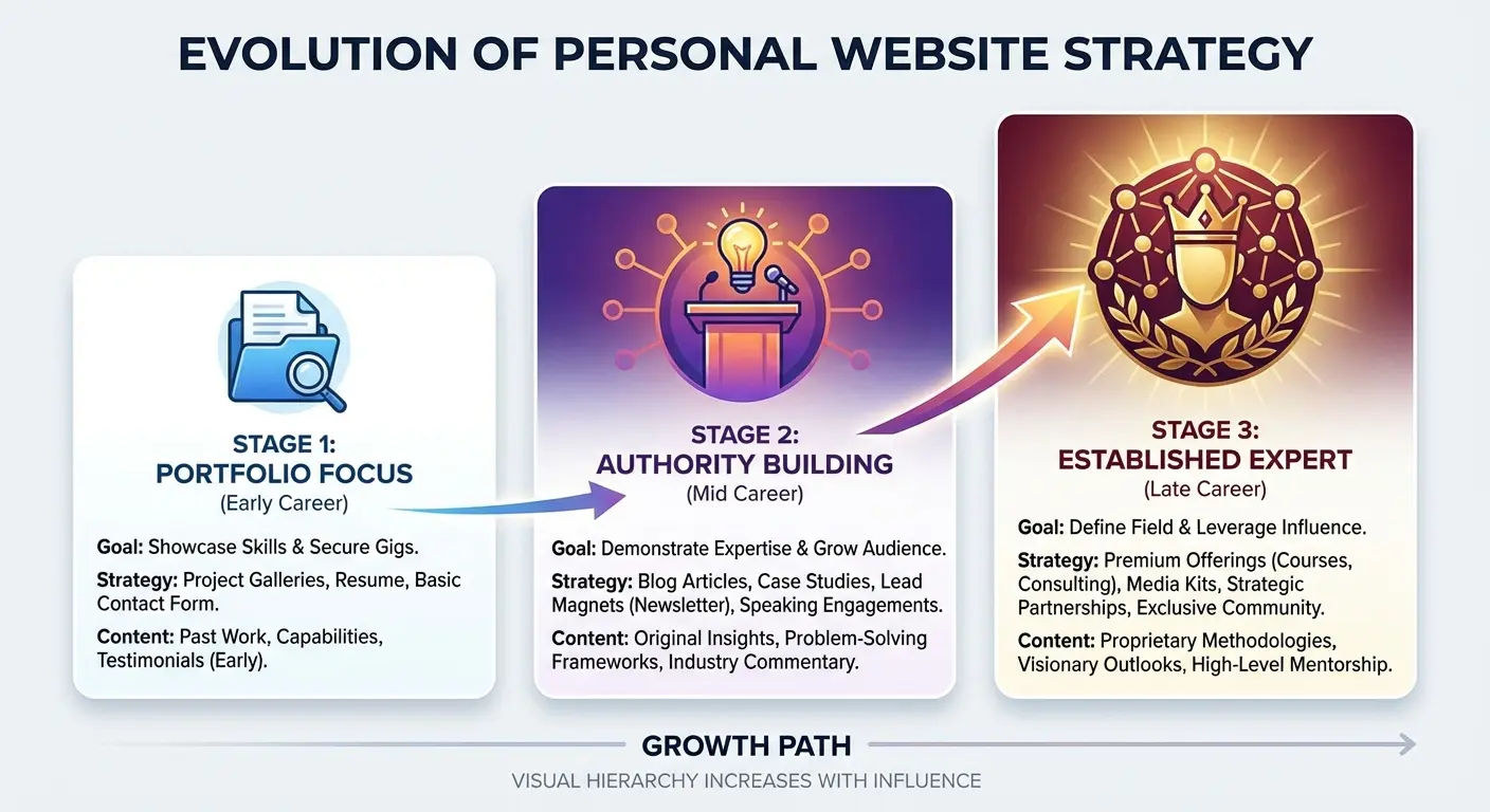 Content-focused authority website example