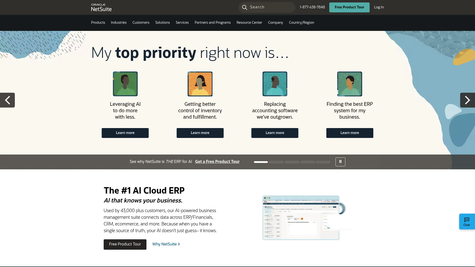 Oracle NetSuite WMS dashboard