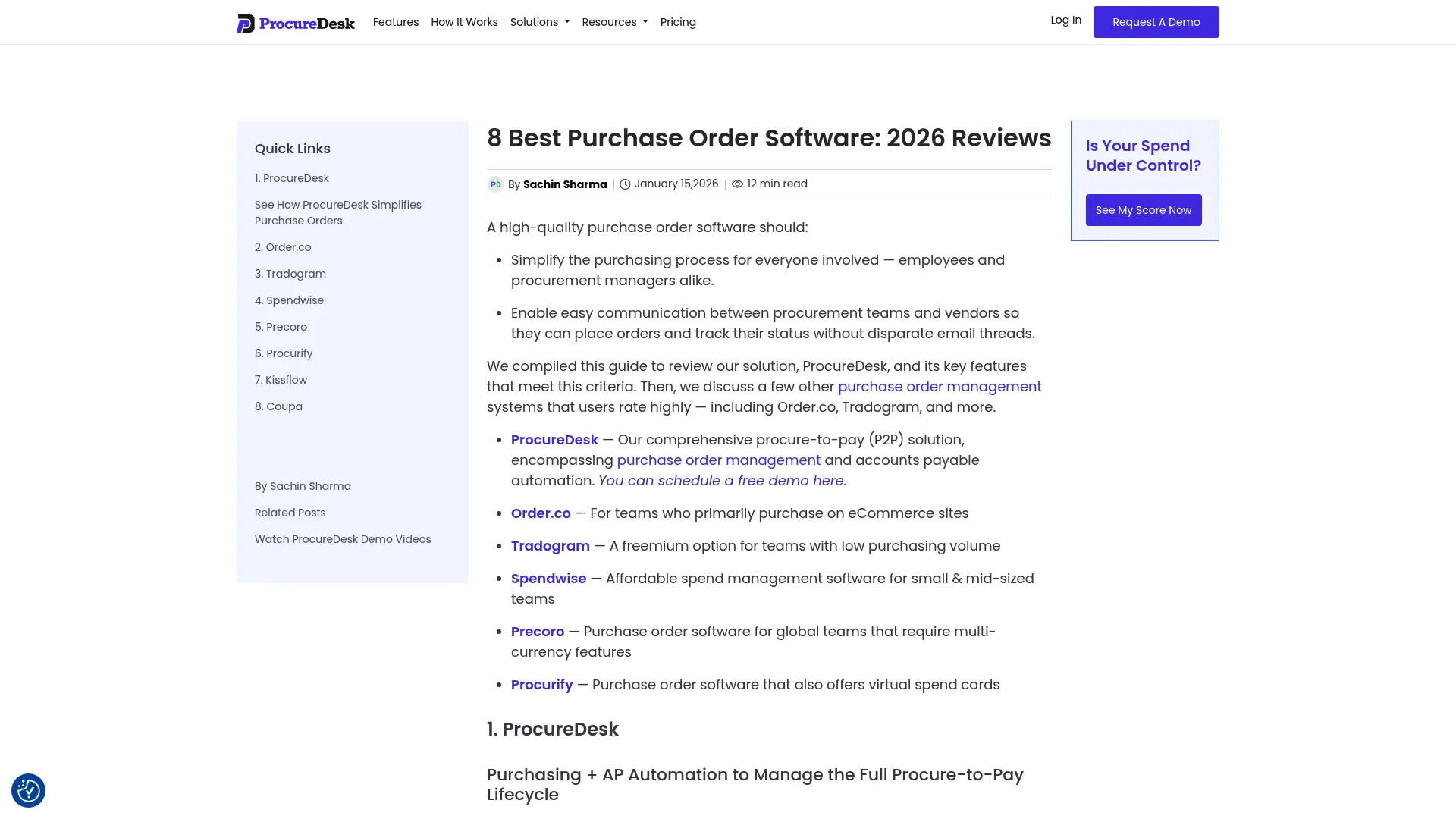 ProcureDesk's approval routing screen (more intuitive than it looks)
