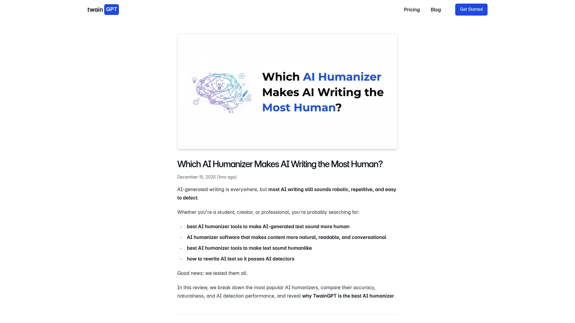 TwainGPT interface - boring but effective