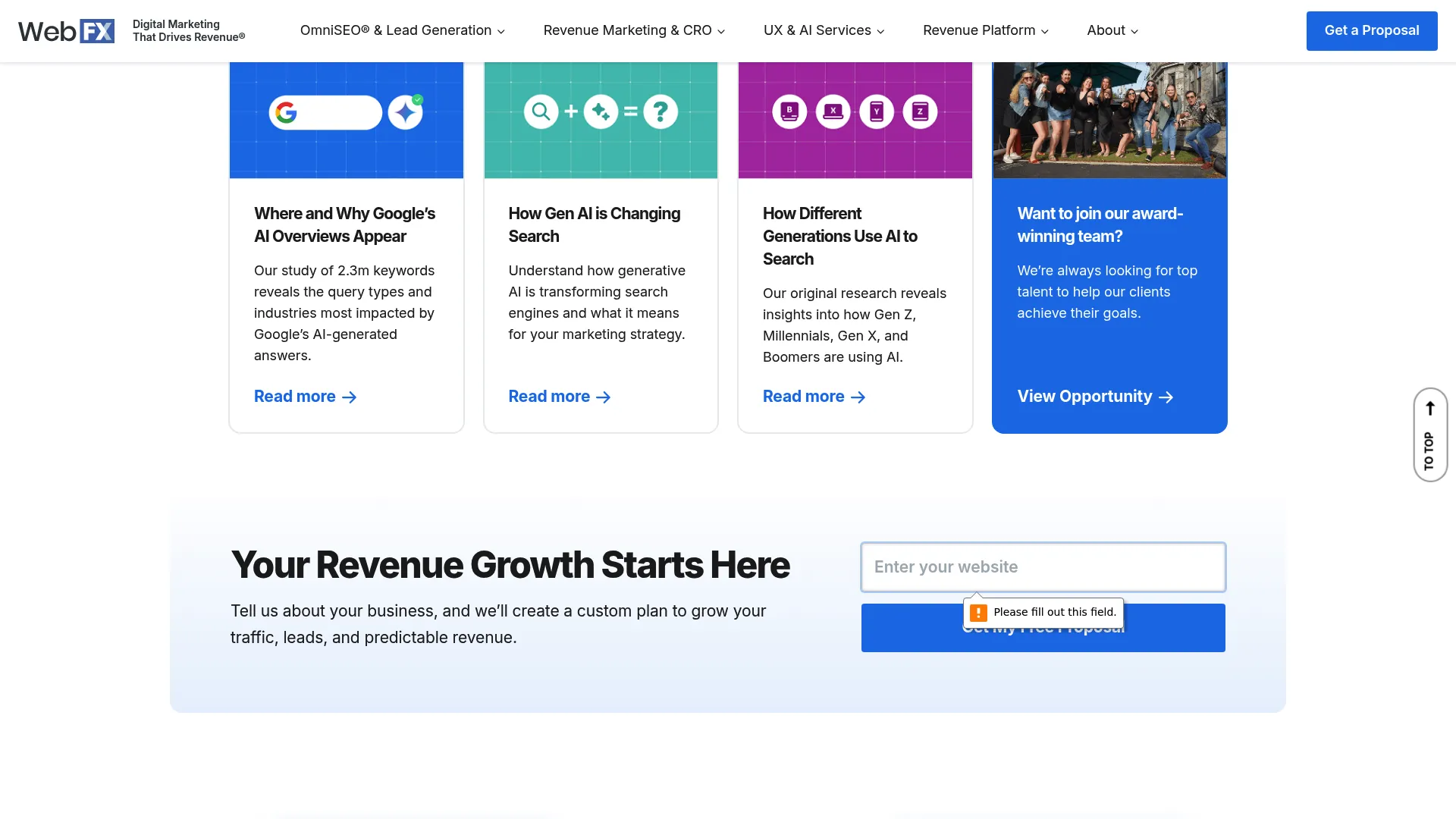 WebFX data-driven enterprise maintenance