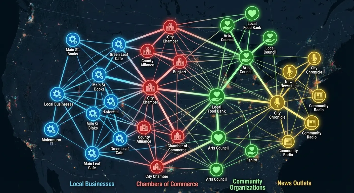 Local link equity geographic proximity analysis