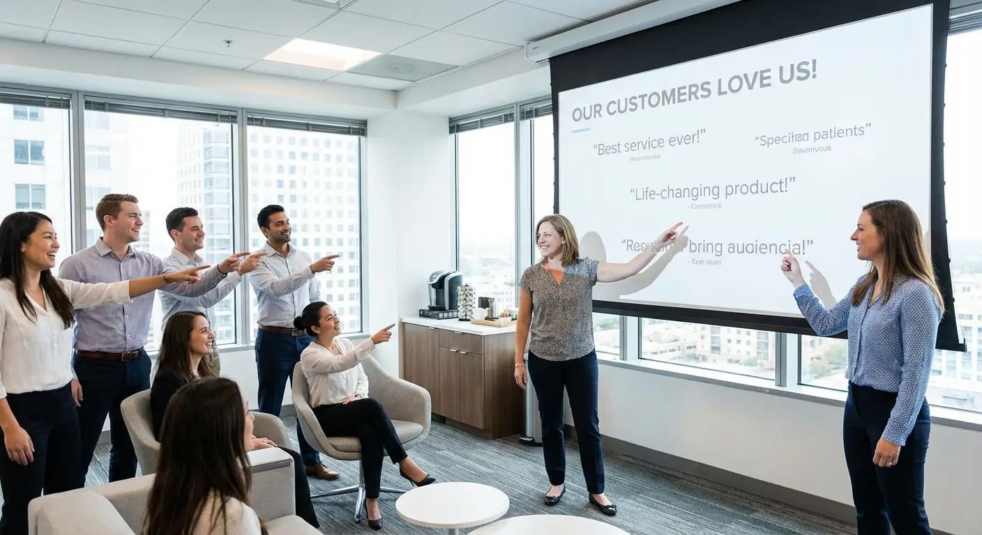 Employee training based on false review data