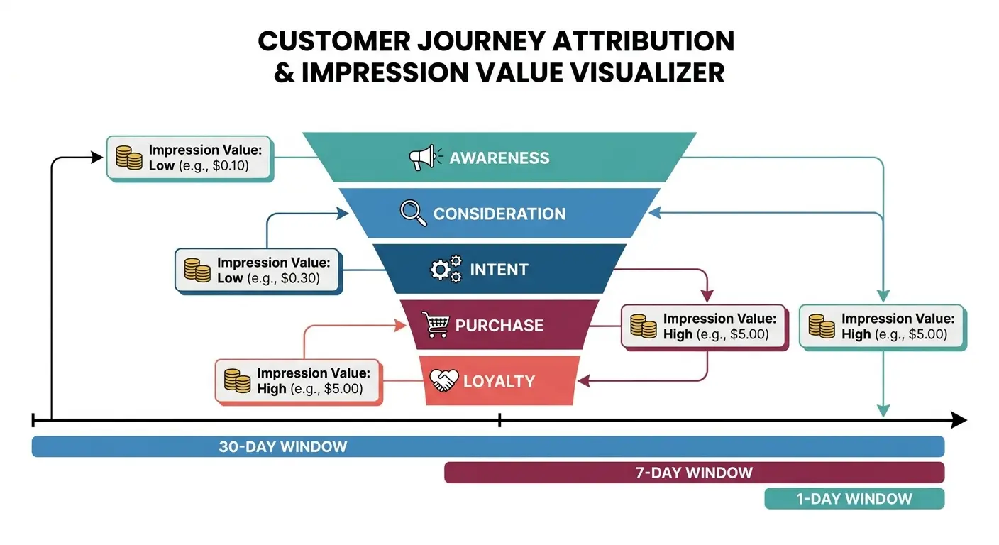 Attribution window impact on CPM analysis