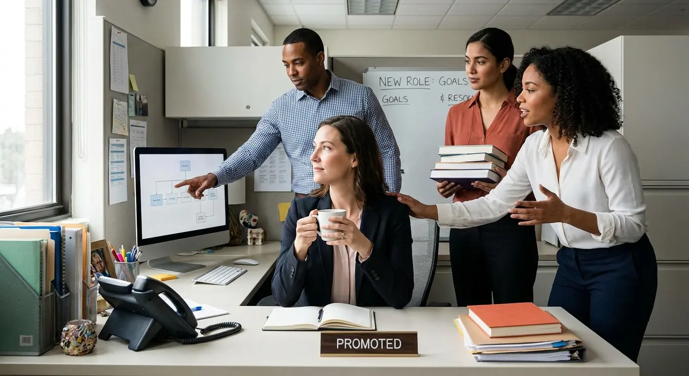 Supporting promoted employees through transition