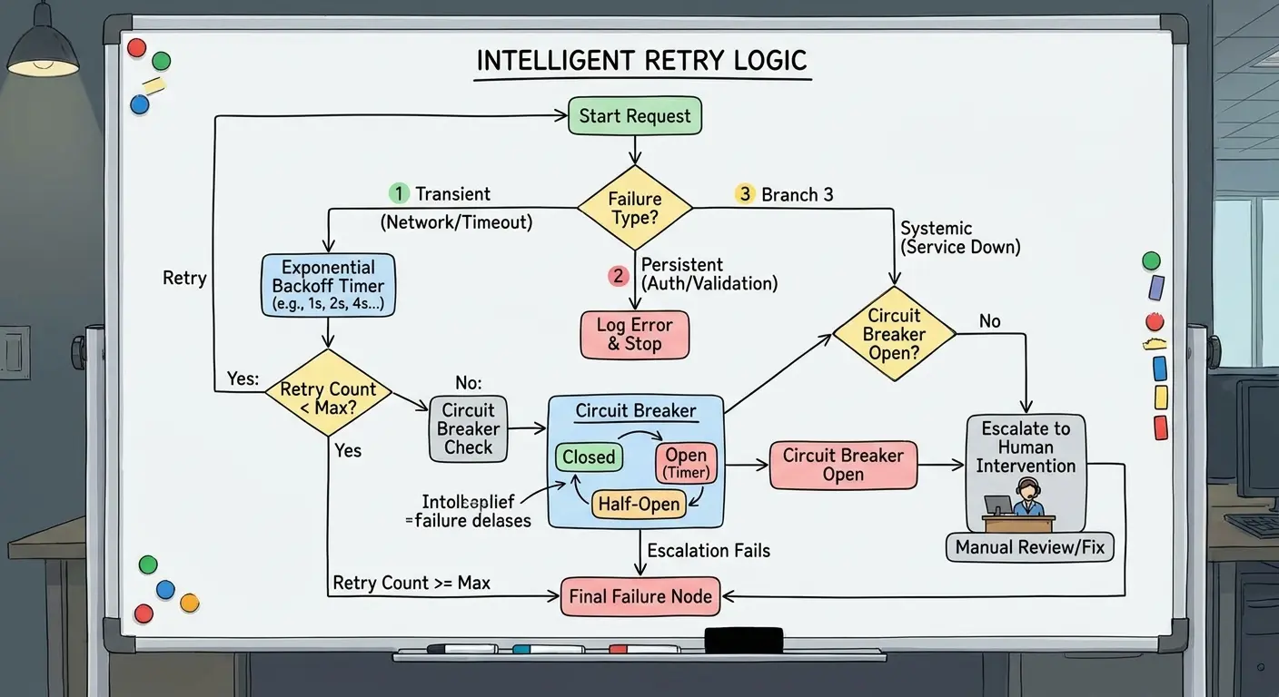 Automated recovery mechanism flowchart