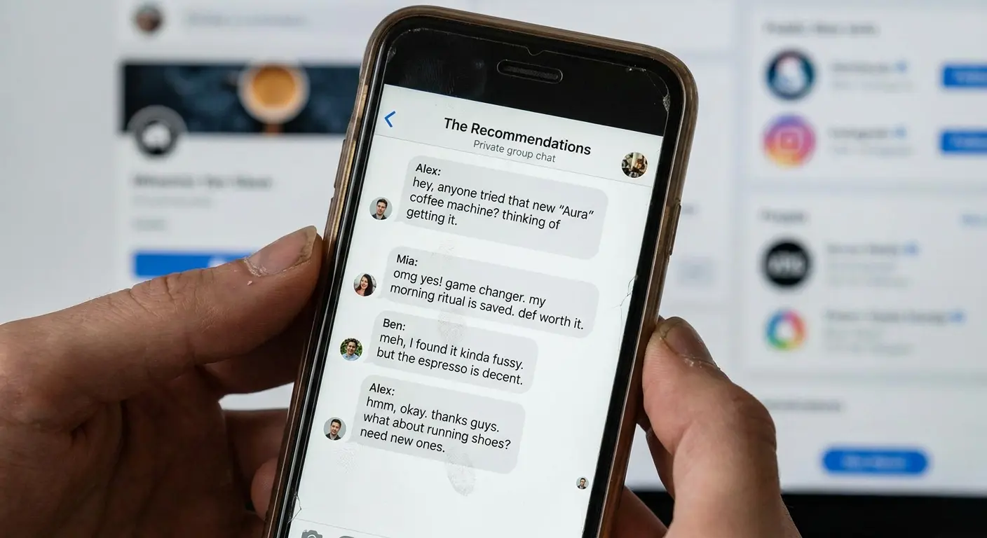 Private messaging platforms and consumer conversations