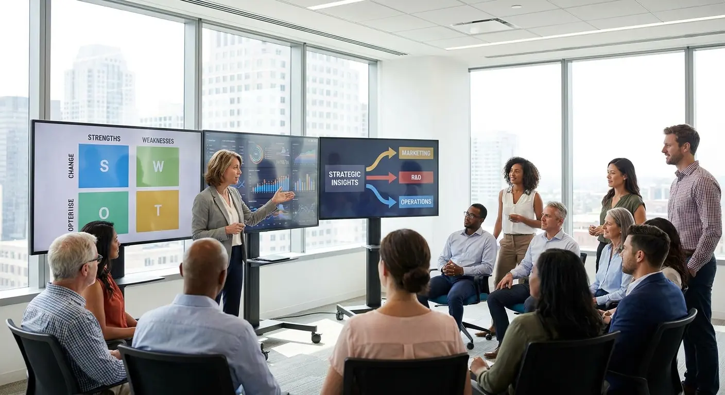SWOT organizational communication flow