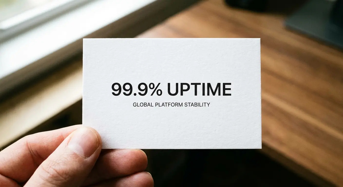 Business card with portfolio preview