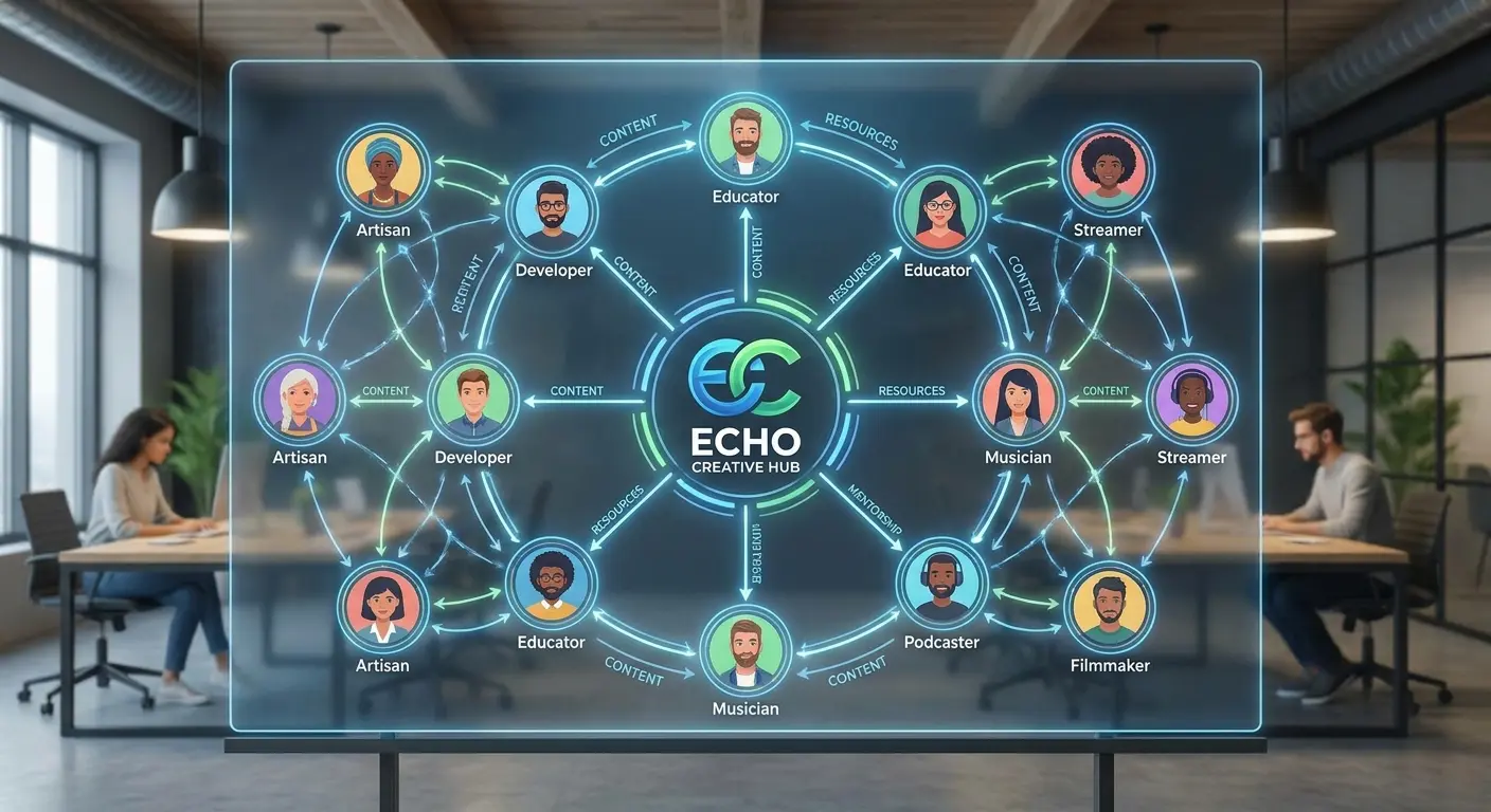 Internal creator network structure diagram