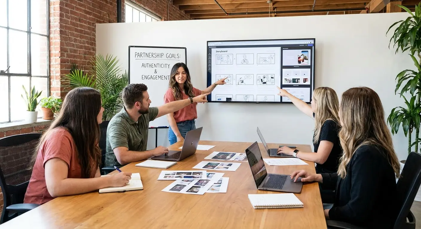 Collaborative creator briefing session